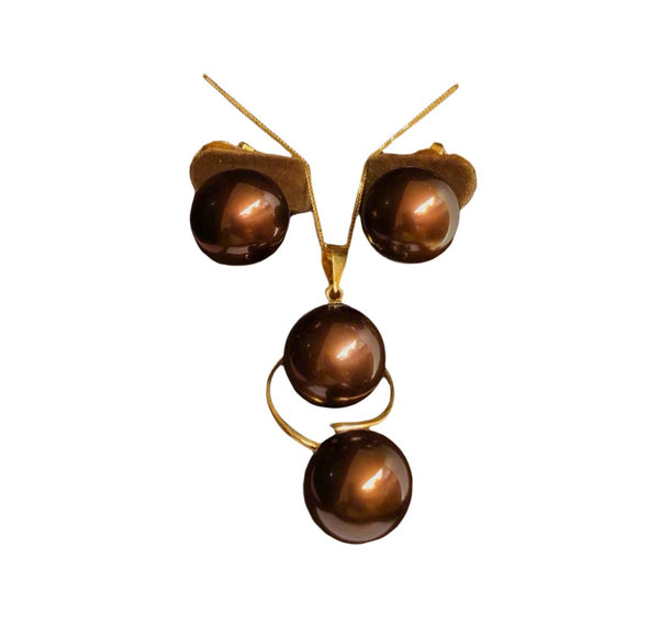 Brown South Sea Pearl Set